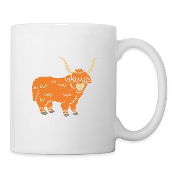 Scottish Highland Cattle Scotland Gift - Mug - white - Right