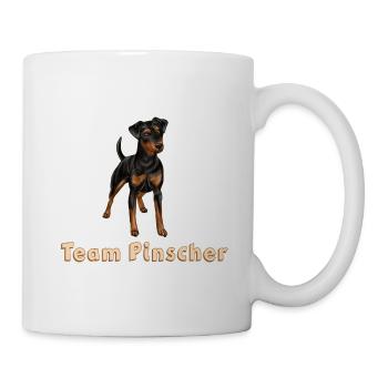 Équipe pinscher - Mug blanc - blanc - Droite