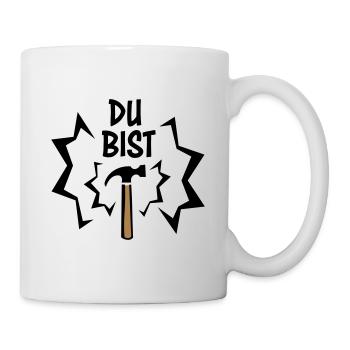 Du bist Hammer - Geschenkidee Handwerker - Bastler - Tasse - Weiß - Rechts