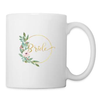Floral floral circle customizable - Mug - white - Right