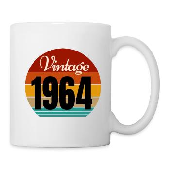 Jahrgang 1964 - Tasse - Weiß - Rechts