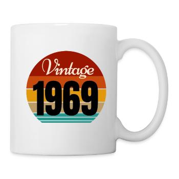 Jahrgang 1969 - Tasse - Weiß - Rechts