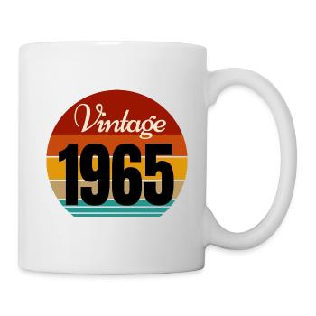 Jahrgang 1965 - Tasse - Weiß - Rechts