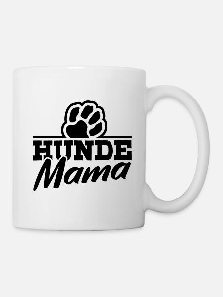 Hunde Mama Hundepfote Hund Hundemama Pfote - Tasse - Weiß