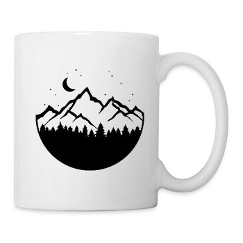 Mountains Symbol Mountaineering Nature - Mug - white - Right