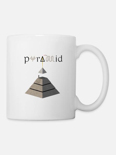 pyramid Mystery Alien Pyramid Egypt Sand - Mug - white