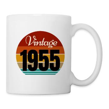 Jahrgang 1955 - Tasse - Weiß - Rechts