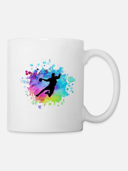 Handball Trainer Hobby Sport Geschenk Spruch - Tasse - Weiß