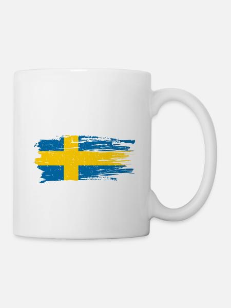 Schweden Skandinavien Schwedisch Schwede - Tasse - Weiß