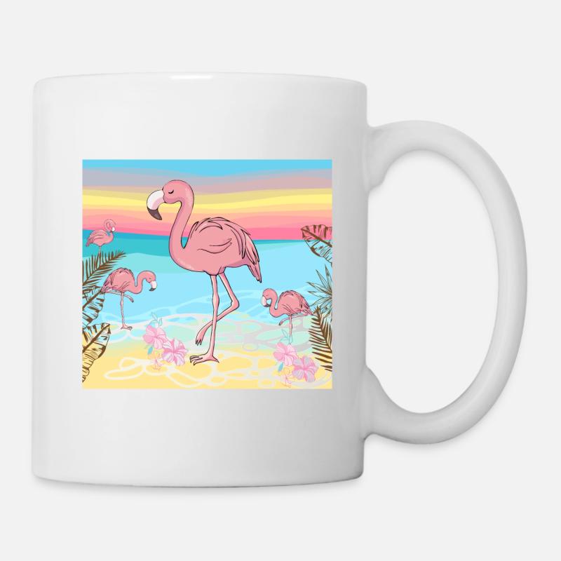 Flamingo - Tasse - Weiß