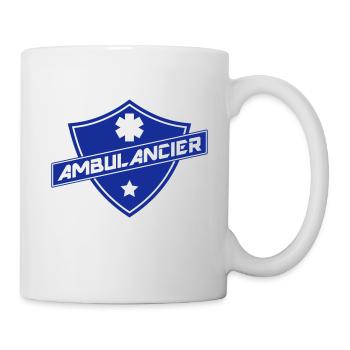 blason ambulancier - Tasse - Weiß - Rechts