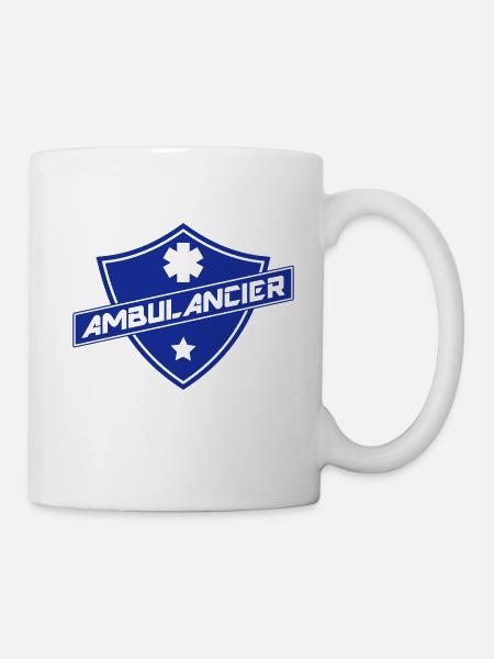 blason ambulancier - Mug blanc - blanc