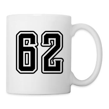Symbole numérique 62 - Mug blanc - blanc - Droite