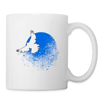 La colombe de la paix doit fuir la paix se désintègre - Mug blanc - blanc - Droite