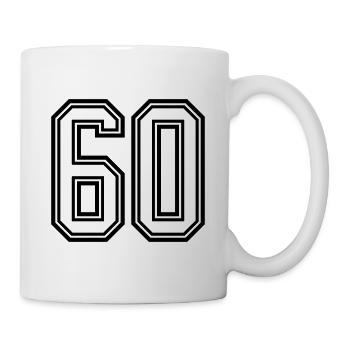 60 number symbol - Mug - white - Right