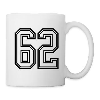 Symbole numérique 62 - Mug blanc - blanc - Droite