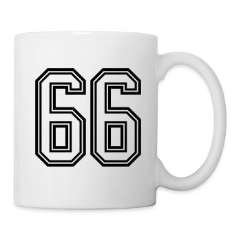 Symbole numérique 66 - Mug blanc - blanc - Droite