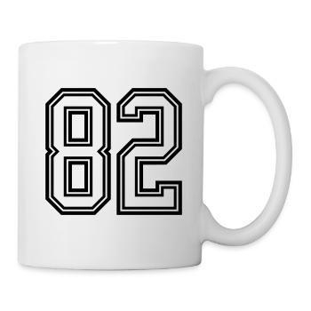82 number symbol - Mug - white - Right