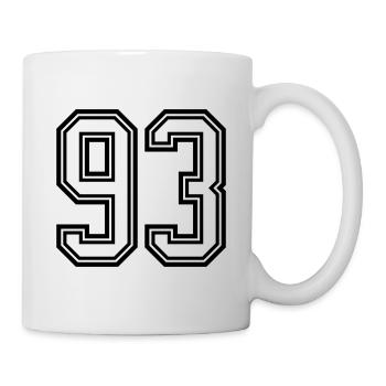 93 Number Symbol - Mug - white - Right