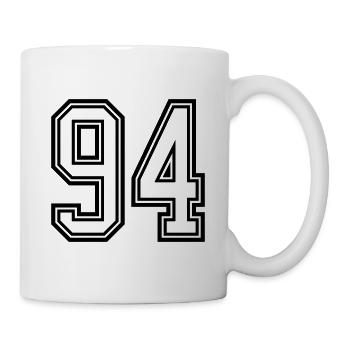 94 Number Symbol - Mug - white - Right