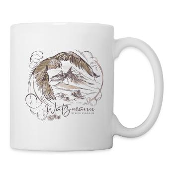 Bearded vulture on the Watzmann: The beauty of nature - Mug - white - Right