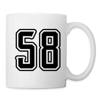 Symbole numérique 58 - Mug blanc - blanc - Droite