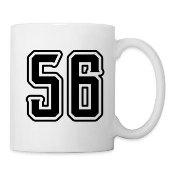 56 Symbole numérique - Mug blanc - blanc - Droite