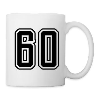 60 number symbol - Mug - white - Right