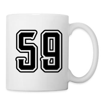 59 Number Symbol - Mug - white - Right