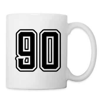 90 number symbol - Mug - white - Right