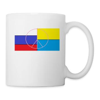 Russland vs Ukraine pease - Tasse - Weiß - Rechts