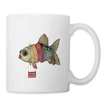 Poisson sushi - Mug blanc - blanc - Droite
