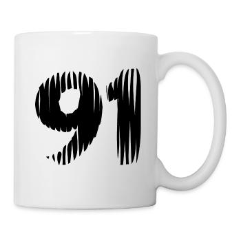 91 number jersey - Mug - white - Right