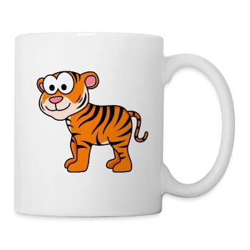 Tiger Comic Animal - Mug - white - Right