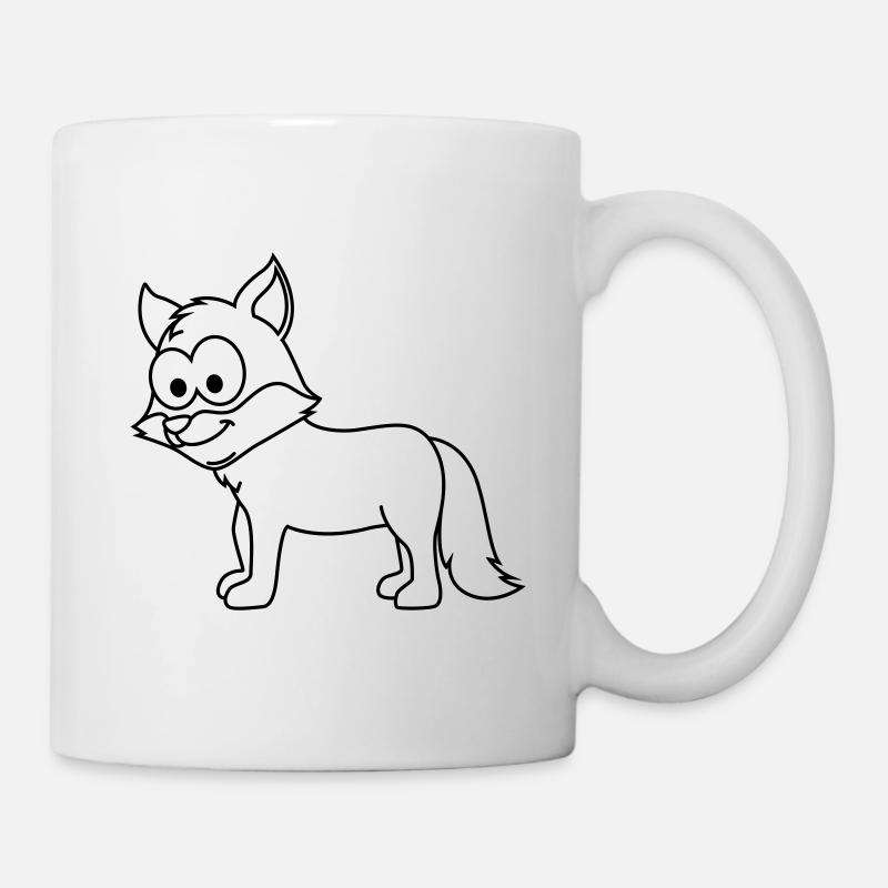 Fox Comic Animal - Mug blanc - blanc