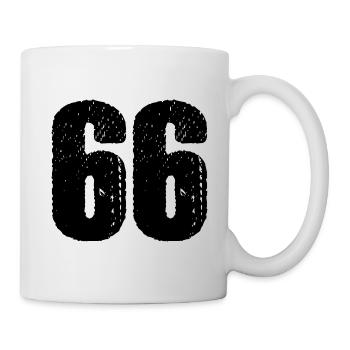 Maillot à 66 numéros - Mug blanc - blanc - Droite