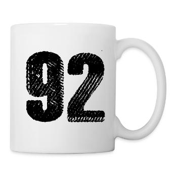 92 number jersey - Mug - white - Right
