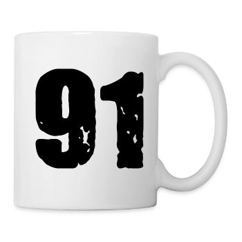 91 number jersey - Mug - white - Right