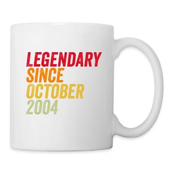 18e anniversaire 18 ans 2003 Octobre 2004 - Mug blanc - blanc - Droite