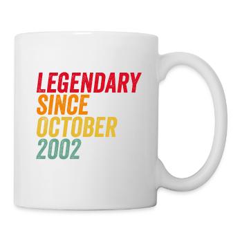 20ème anniversaire 20 ans 2002 Octobre Cadeau - Mug blanc - blanc - Droite