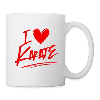 Ich liebe Karate - Tasse - Weiß - Rechts