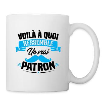 Voilà à quoi ressemble un vrai patron - Mug blanc - blanc - Droite