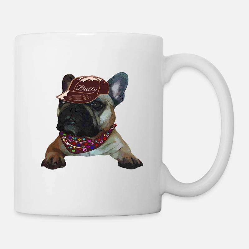 Bully, Frenchie, Français Bulldog, Cadeau - Mug blanc - blanc
