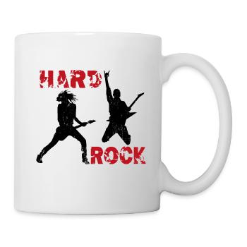 Hard Rock Gitarristen - Tasse - Weiß - Rechts