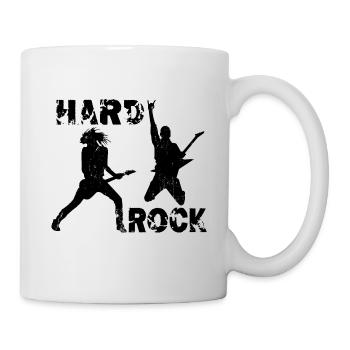 Hard Rock Gitarristen - Tasse - Weiß - Rechts