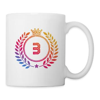 3 Couronne numérique - Mug blanc - blanc - Droite