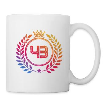 43 Couronne numérique - Mug blanc - blanc - Droite