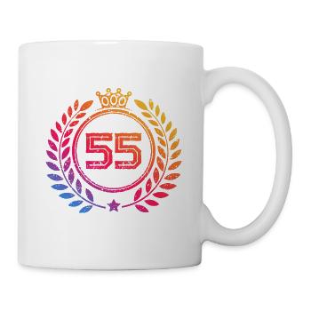 55 Couronne numérique - Mug blanc - blanc - Droite