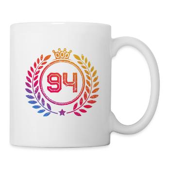 94 Number wreath - Mug - white - Right