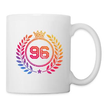 96 Couronne numérique - Mug blanc - blanc - Droite